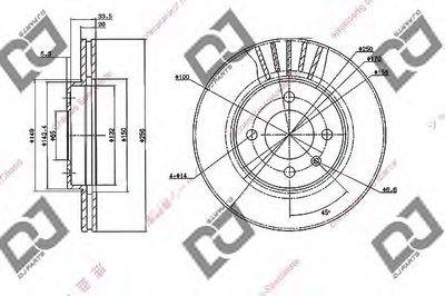 Тормозной диск DJ PARTS купить