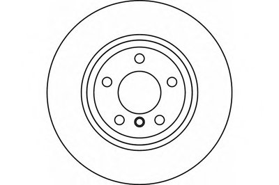 Тормозной диск перед. BMW X3 (E83) 03-11 (325x25)