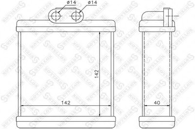 Теплообменник, отопление салона STELLOX купить