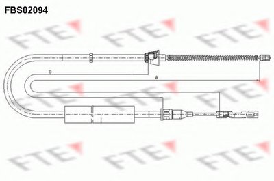 Трос, стояночная тормозная система FTE купить