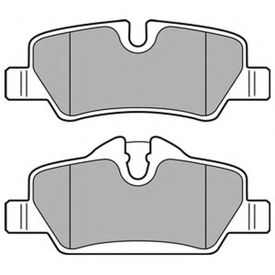 Дисковые тормозные колодки, комплект Klocek hamulcowy kpl. tyі MINI (F55), (F56), (F57) 1.2-2.0D 04.