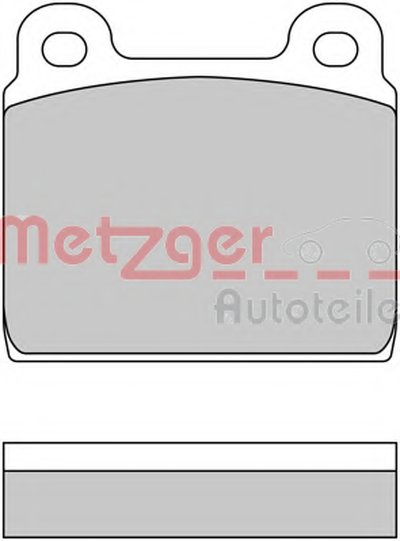 Комплект тормозных колодок, дисковый тормоз METZGER купить