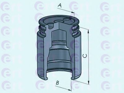 Поршень, корпус скобы тормоза ERT купить