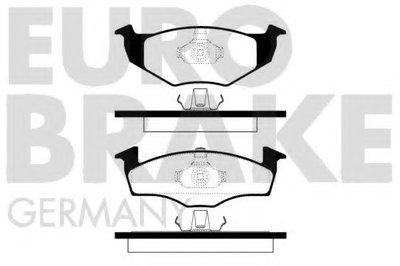 Комплект тормозных колодок, дисковый тормоз EUROBRAKE купить