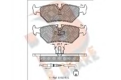 Комплект тормозных колодок, дисковый тормоз R BRAKE купить