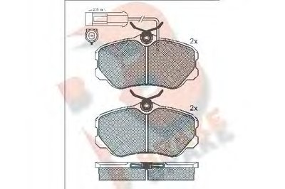 Комплект тормозных колодок, дисковый тормоз R BRAKE купить