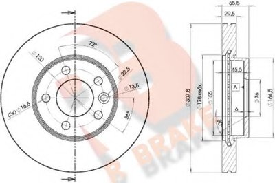 Тормозной диск R BRAKE купить