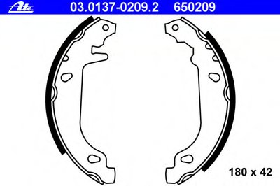 Комплект тормозных колодок ATE купить