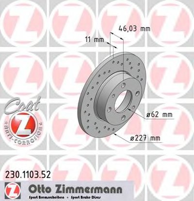 Тормозной диск SPORT BRAKE DISC COAT Z ZIMMERMANN купить