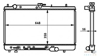 Радиатор, охлаждение двигателя BEHR HELLA SERVICE купить