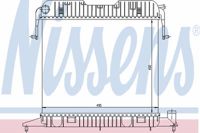 Радиатор, охлаждение двигателя NISSENS купить