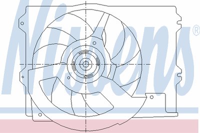 Вентилятор, охлаждение двигателя NISSENS купить
