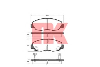 Комплект тормозных колодок, дисковый тормоз NK купить