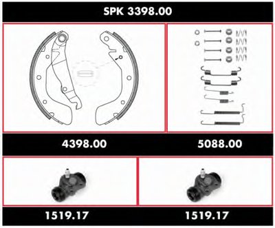 Комплект тормозов, барабанный тормозной механизм Super Precision Kit REMSA купить