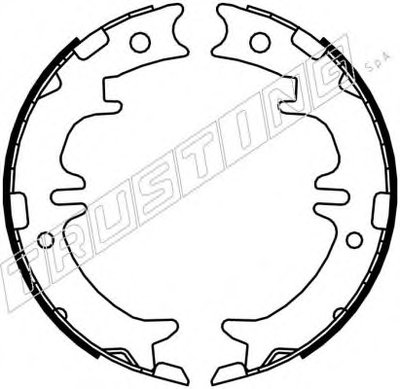 Комплект тормозных колодок, стояночная тормозная система TRUSTING купить