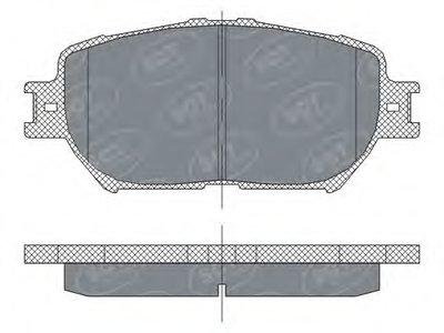 Комплект тормозных колодок, дисковый тормоз SCT Germany купить