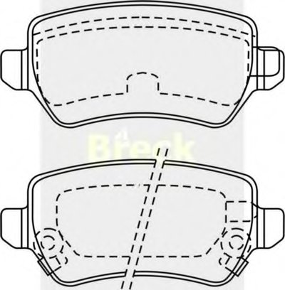 Комплект тормозных колодок, дисковый тормоз BRECK купить