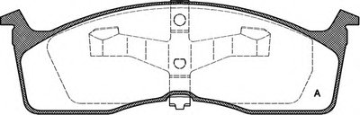 Комплект тормозных колодок, дисковый тормоз ADVANCE OPEN PARTS купить