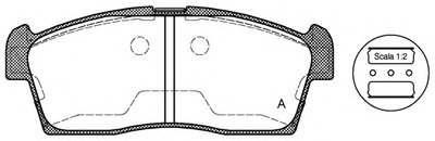 Комплект тормозных колодок, дисковый тормоз ADVANCE OPEN PARTS купить