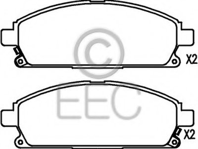 Комплект тормозных колодок, дисковый тормоз EEC купить
