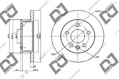 Тормозной диск DJ PARTS купить