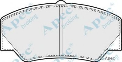 Комплект тормозных колодок, дисковый тормоз APEC braking купить