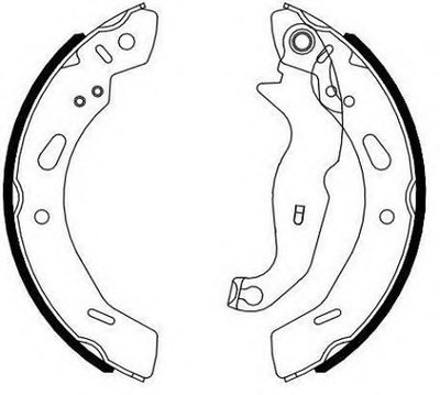 Комплект тормозных колодок; Комплект тормозных колодок, стояночная тормозная система E.T.F. купить