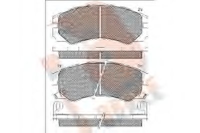 Комплект тормозных колодок, дисковый тормоз R BRAKE купить