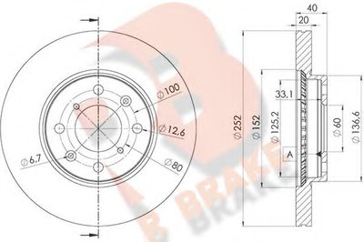 Тормозной диск R BRAKE купить