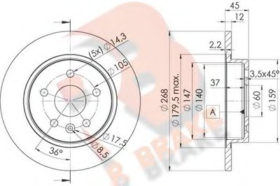 Тормозной диск R BRAKE купить