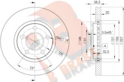 Тормозной диск R BRAKE купить