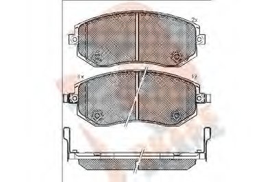 Комплект тормозных колодок, дисковый тормоз R BRAKE купить