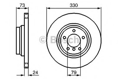 Гальмівний диск BMW 1(81;87;88;82)/3(90-94)/X1 330mm F 