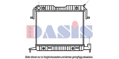 Радиатор, охлаждение двигателя AKS DASIS купить