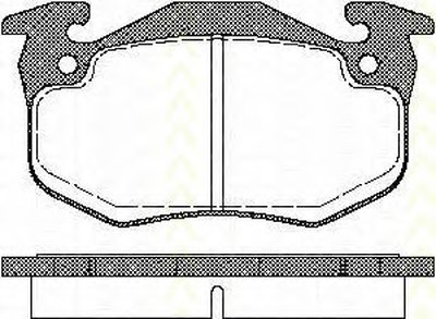 Комплект тормозных колодок, дисковый тормоз TRISCAN купить