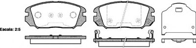 Колодки тормозные дисковые передние Hyundai Sonata 04- (пр-во Mobis)