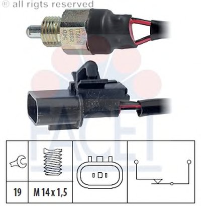 Выключатель, фара заднего хода FACET купить