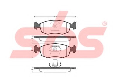 Комплект тормозных колодок, дисковый тормоз sbs купить