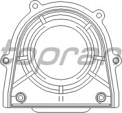 Уплотняющее кольцо, коленчатый вал TOPRAN купить