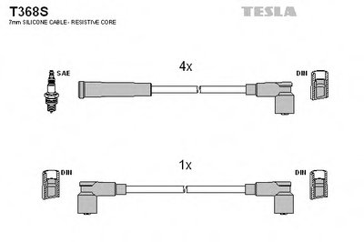 Комплект проводов зажигания TESLA купить