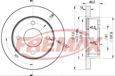 Тормозной диск Premium Carbon + FREMAX купить