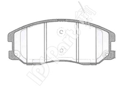 Комплект тормозных колодок, дисковый тормоз IPS Parts IPS Parts купить