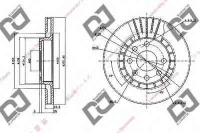 Тормозной диск DJ PARTS купить