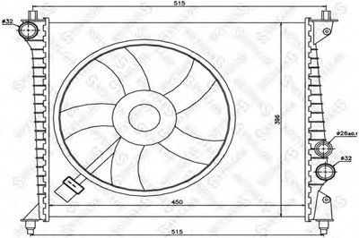 Радиатор, охлаждение двигателя STELLOX купить
