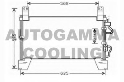 Конденсатор, кондиционер AUTOGAMMA купить