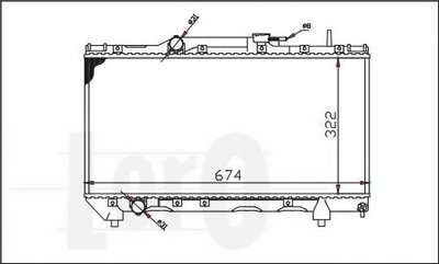 Радиатор, охлаждение двигателя LORO купить