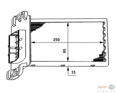 Теплообменник, отопление салона BEHR HELLA SERVICE HELLA купить