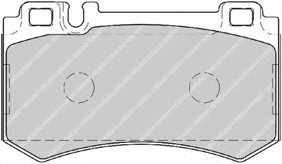 Колодки тормозные задние MB W211/W220 01-08 (brembo) (111,5x