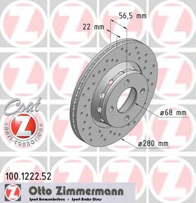 Тормозной диск SPORT BRAKE DISC COAT Z ZIMMERMANN купить