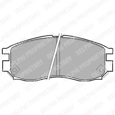 Комплект тормозных колодок, дисковый тормоз DELPHI купить